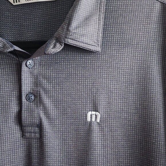 Travis Mathew Mens Golf Polo Shirt Short Sleeve Embroidered Logo Gray Size XL - Picture 3 of 7